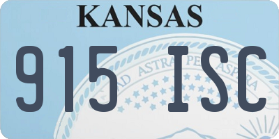 KS license plate 915ISC
