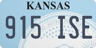KS license plate 915ISE