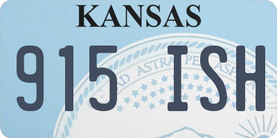 KS license plate 915ISH