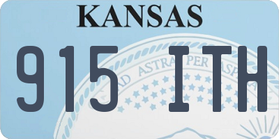 KS license plate 915ITH