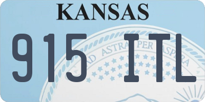 KS license plate 915ITL