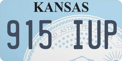 KS license plate 915IUP