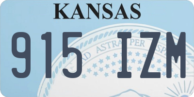 KS license plate 915IZM