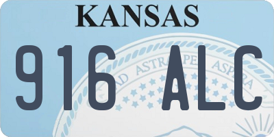 KS license plate 916ALC