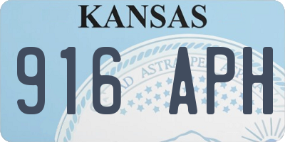 KS license plate 916APH