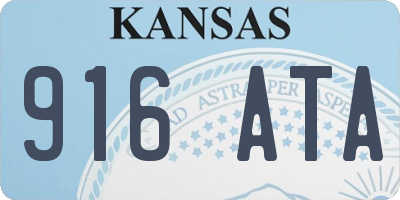 KS license plate 916ATA