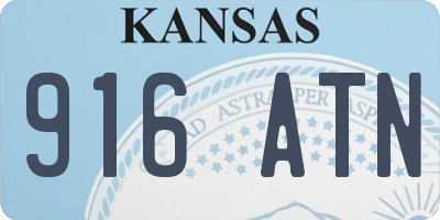 KS license plate 916ATN