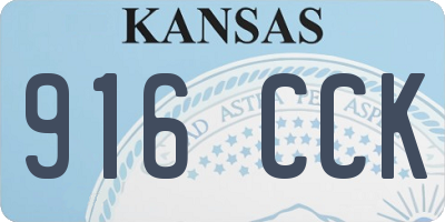 KS license plate 916CCK