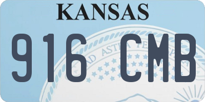KS license plate 916CMB