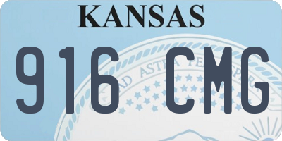 KS license plate 916CMG