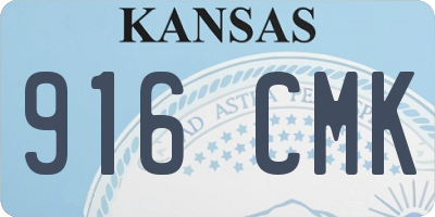 KS license plate 916CMK