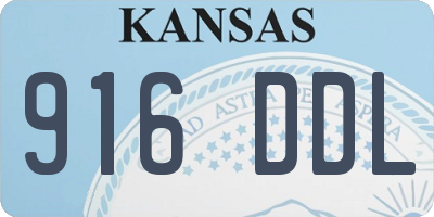 KS license plate 916DDL