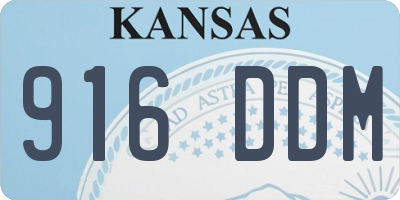 KS license plate 916DDM
