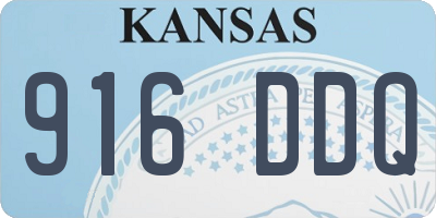 KS license plate 916DDQ
