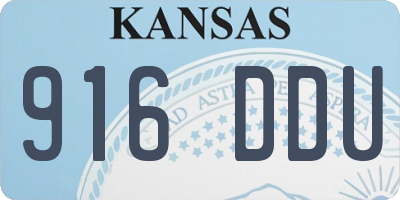 KS license plate 916DDU