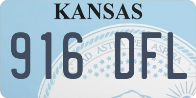 KS license plate 916DFL