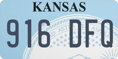 KS license plate 916DFQ