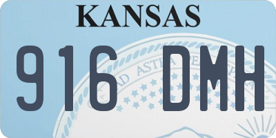 KS license plate 916DMH