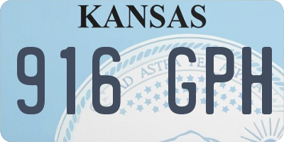KS license plate 916GPH
