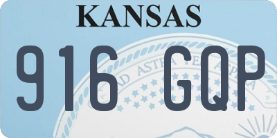 KS license plate 916GQP