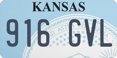 KS license plate 916GVL
