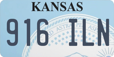 KS license plate 916ILN