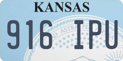 KS license plate 916IPU