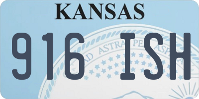 KS license plate 916ISH