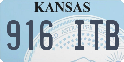 KS license plate 916ITB