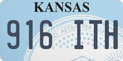 KS license plate 916ITH
