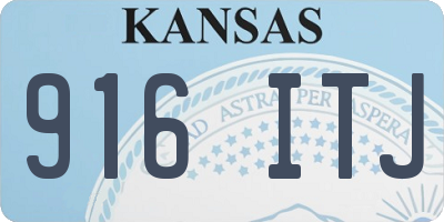 KS license plate 916ITJ