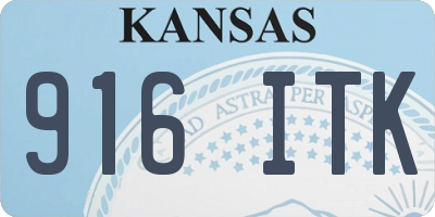 KS license plate 916ITK
