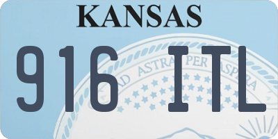 KS license plate 916ITL