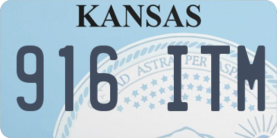 KS license plate 916ITM