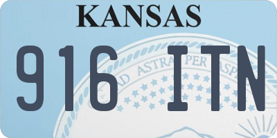 KS license plate 916ITN