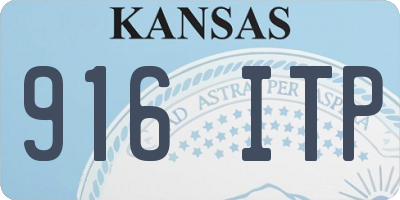 KS license plate 916ITP