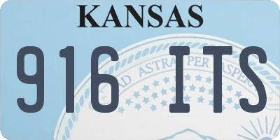 KS license plate 916ITS