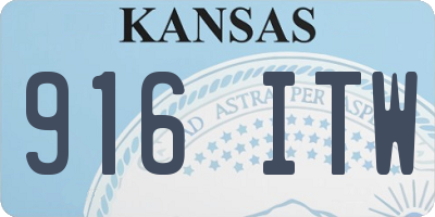 KS license plate 916ITW