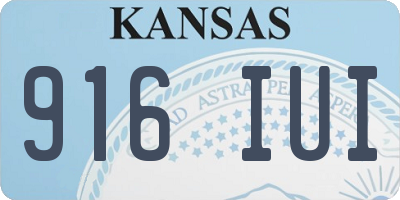 KS license plate 916IUI