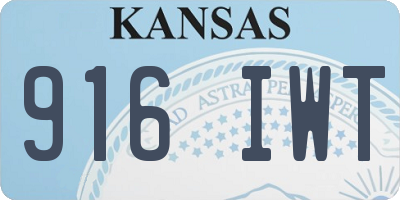 KS license plate 916IWT