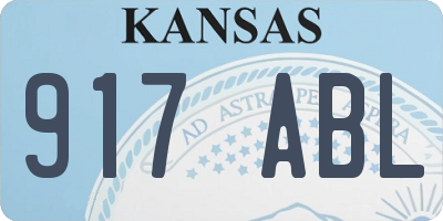 KS license plate 917ABL