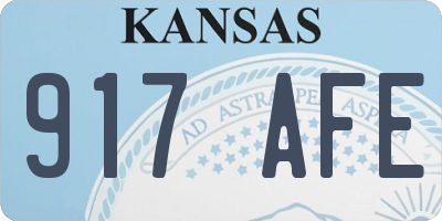 KS license plate 917AFE