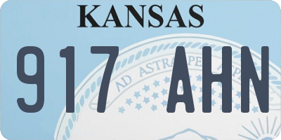 KS license plate 917AHN