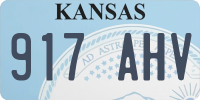 KS license plate 917AHV