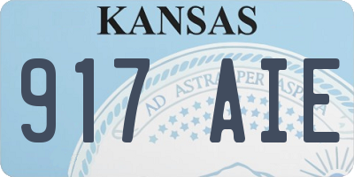 KS license plate 917AIE