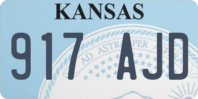 KS license plate 917AJD