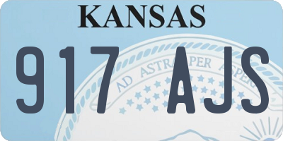 KS license plate 917AJS