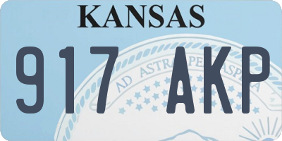 KS license plate 917AKP
