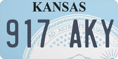 KS license plate 917AKY
