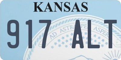 KS license plate 917ALT
